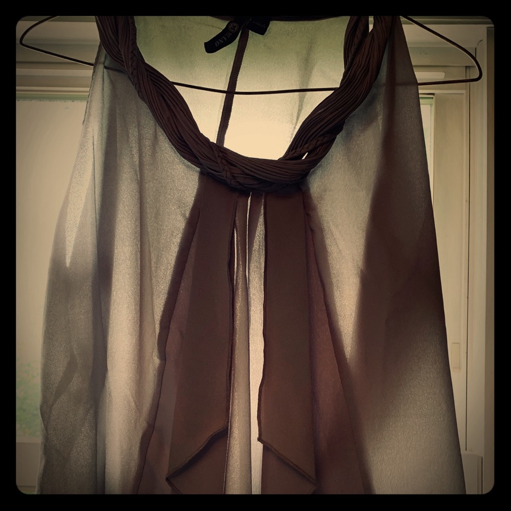 Milano silver tank top